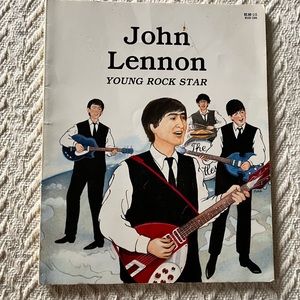 JOHN LENNON (THE BEATLES) KIDS BOOK - YOUNG ROCK STAR vintage book